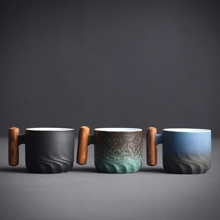 Porcelænsbechersæt - Stilfuld nydelse, 6 dele, 70ml