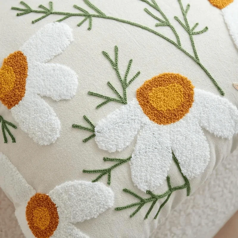 Blomstrende Pudeovertræk – Naturlig Elegance til Dit Hjem
