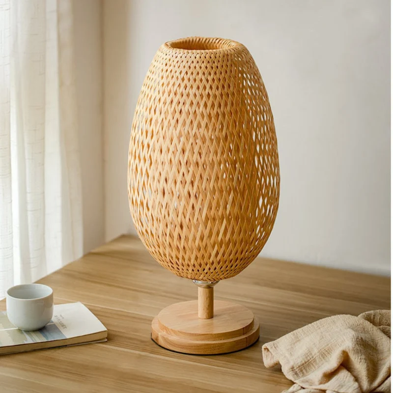 Vintage Bambuslampe – Elegant og Bæredygtig Belysning