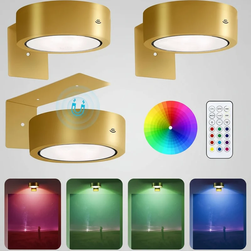 Magnetisk LED Billedlampe med Fjernbetjening - Trådløs og Justerbar