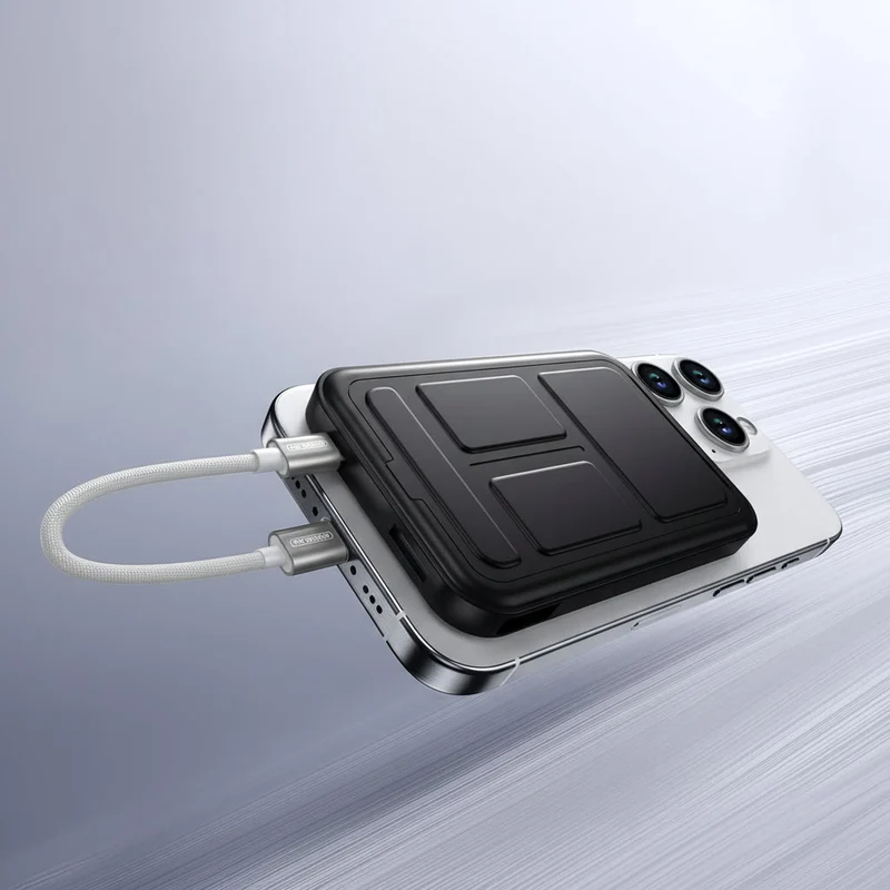 Trådløs Magnetisk Powerbank med Foldbar Stand – 10.000mAh