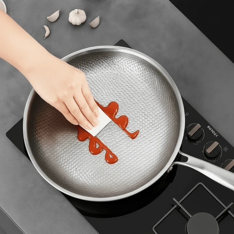 Titanium Stegepande uden Belægning til Alle Komfurer