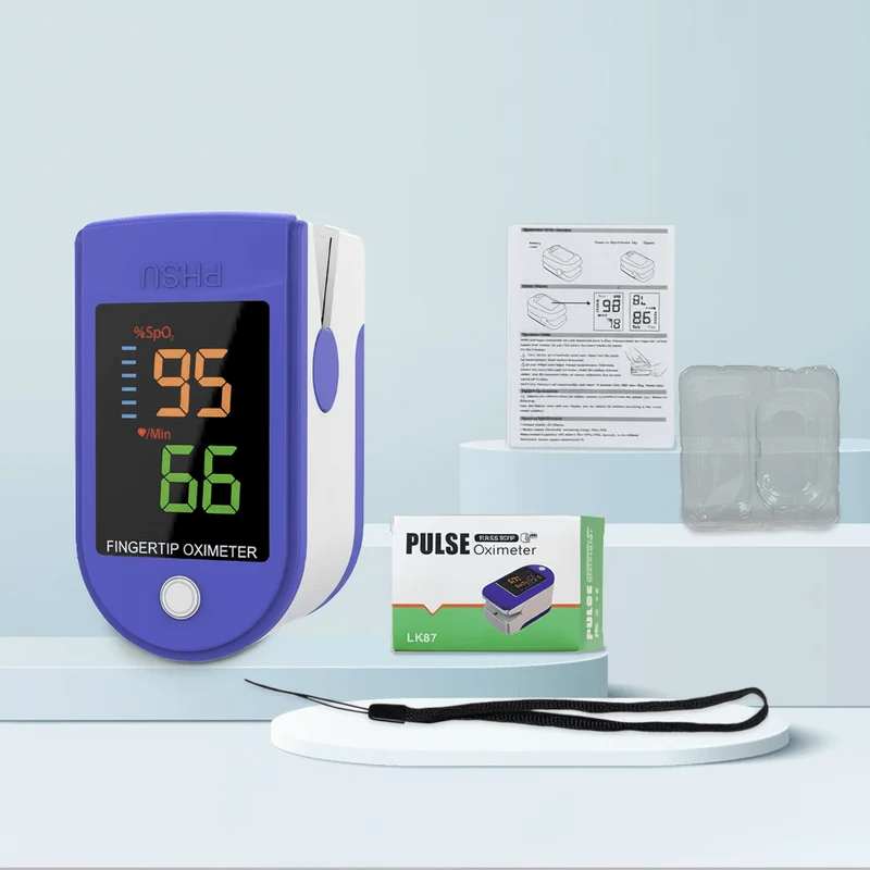 Digital Fingerspids Oximeter til Hurtig Iltmætning og Puls