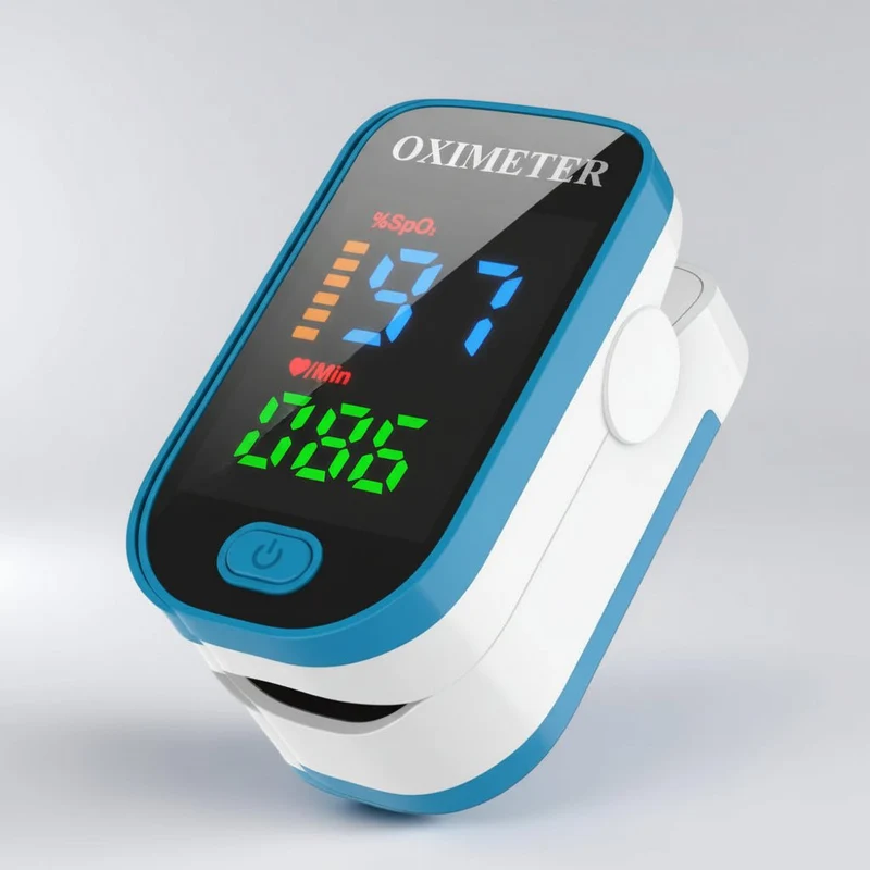 Digital Fingerspids Oximeter til Hurtig Iltmætning og Puls