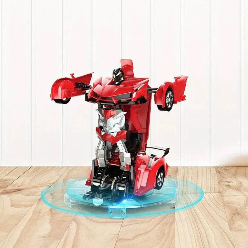 Transformerende Fjernstyret Bil & Robot med LED Lys