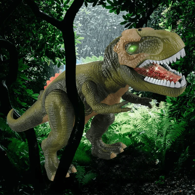 Fjernstyret Dinosaurlegetøj med Lyd og LED Lys til Børn