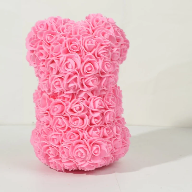 Romantisk Rosebamse med Unik Blomsterdesign til Gaver