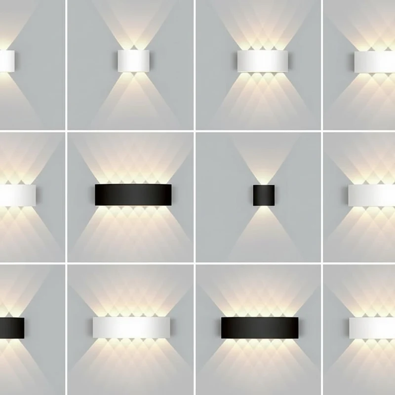 Moderne LED Udendørs Væglampe med Klar og Effektiv Belysning