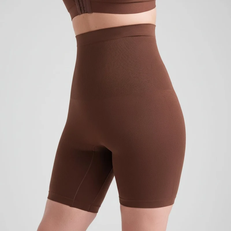 Komfortable Shapewear Shorts med Taljekontrol og Glat Finish