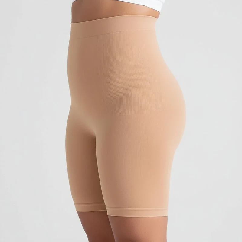 Komfortable Shapewear Shorts med Taljekontrol og Glat Finish
