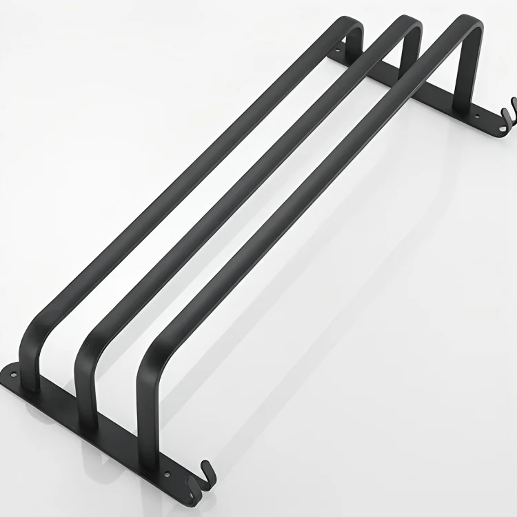 Elegant væghængt håndklædeholder i aluminium til badeværelset