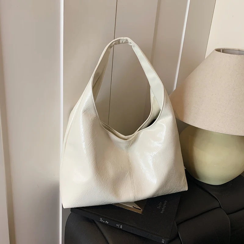 Stilfuld Tote Taske i Læder med Ekstra Mini-Pung