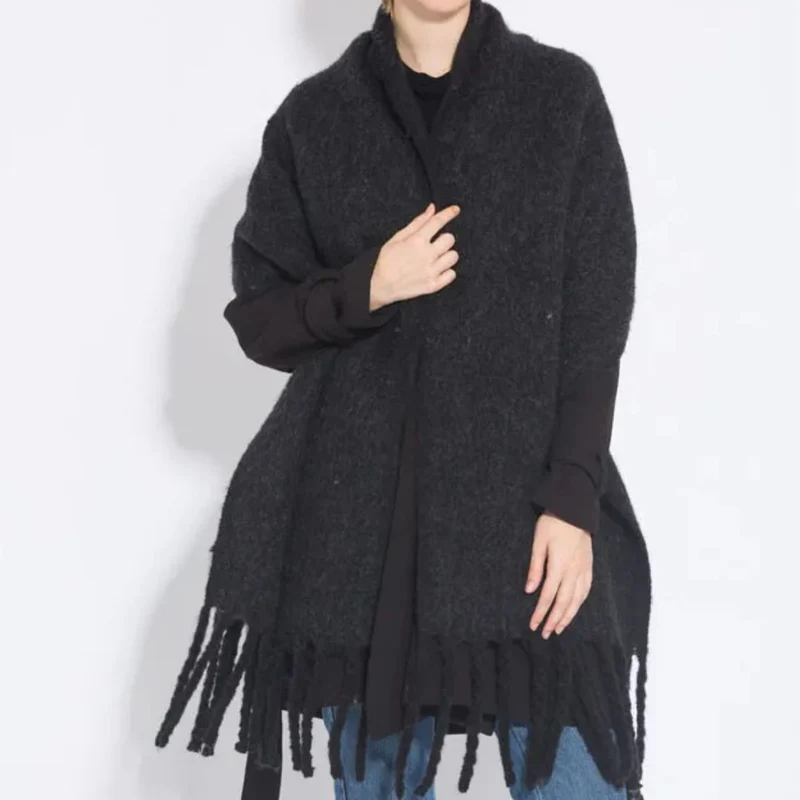 Elegant og Varm Damesjal i Blødt Polyester - 10 Trendfarver