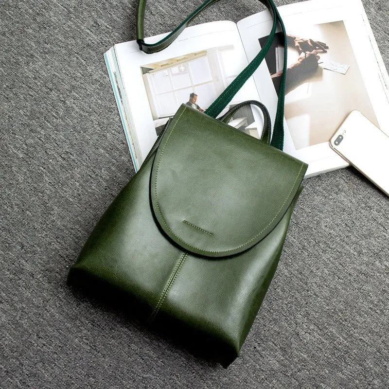 Elegant dame læderrygsæk med justerbare stropper og rummeligt design