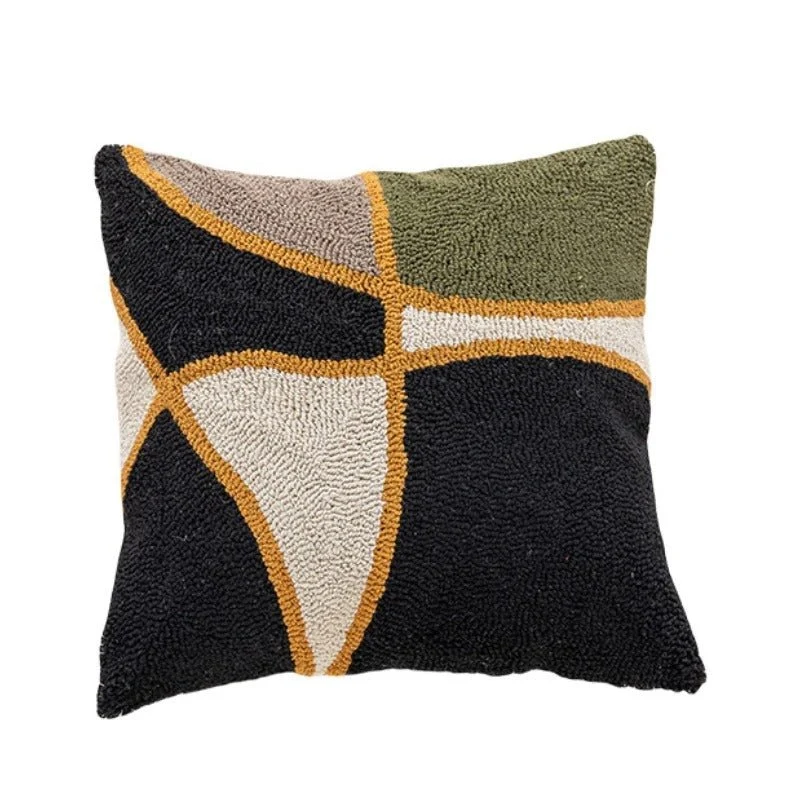 Elegant pudebetræk med geometrisk design til moderne hjem
