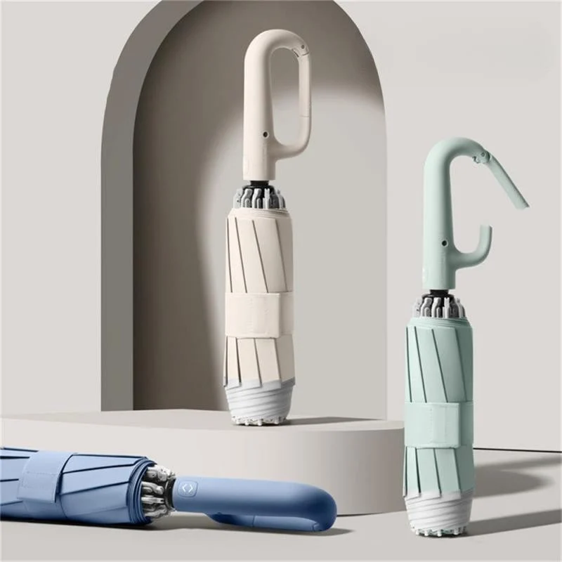 Kompakt Paraply med Automatisk Åbning og UV-beskyttelse