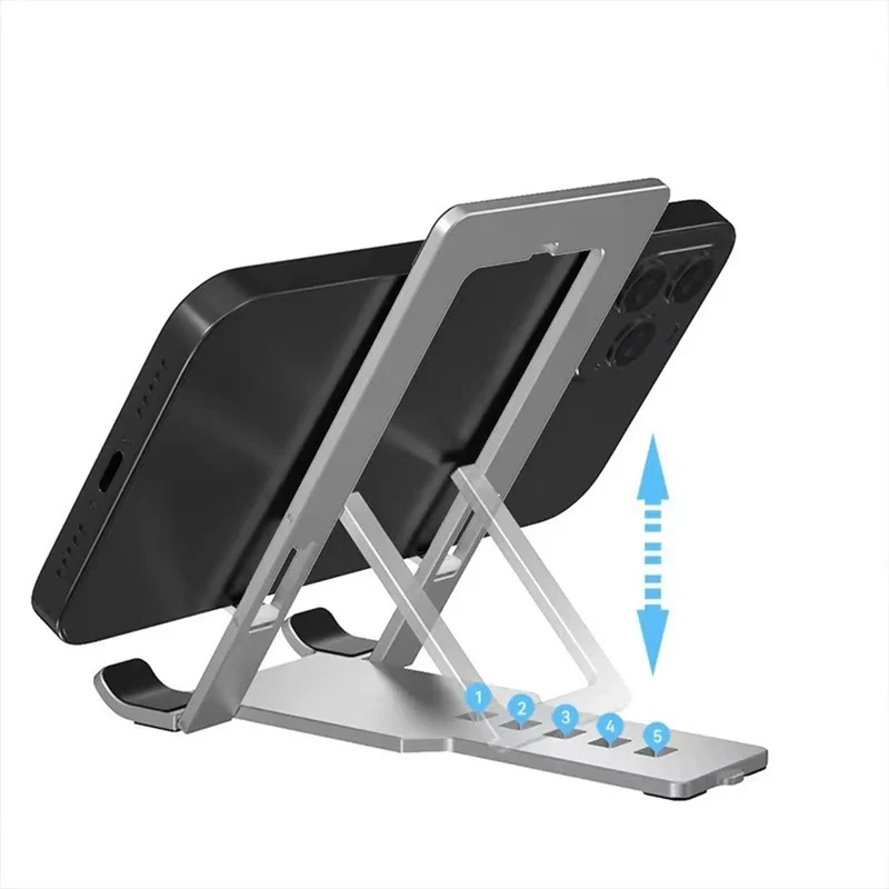 Justerbar Aluminium Mobilholder med Anti-Skrid og Køling