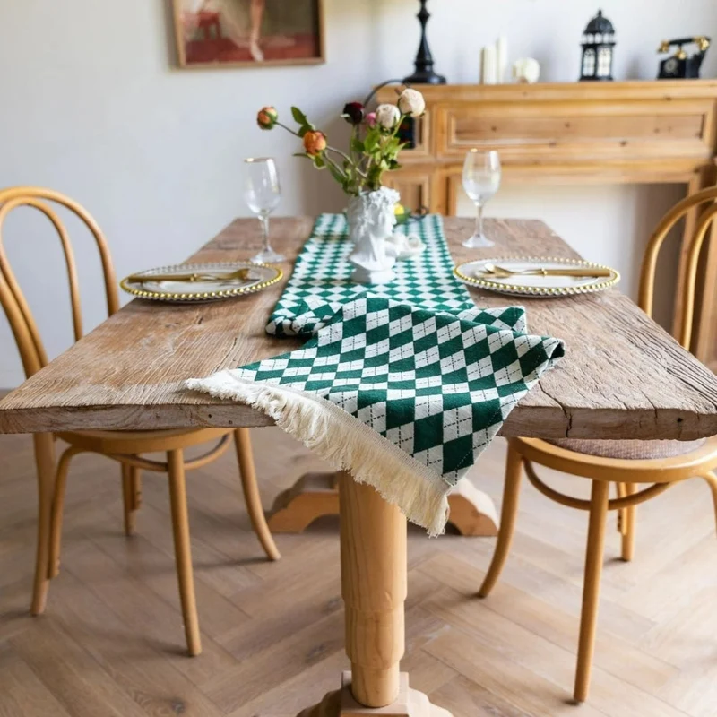 Retro Ternet Bordløber - Stilfuld og Nem at Rengøre