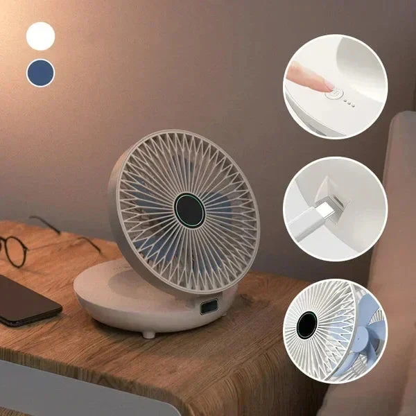 Elegant Vægventilator med Stille Drift og Justerbare Hastigheder