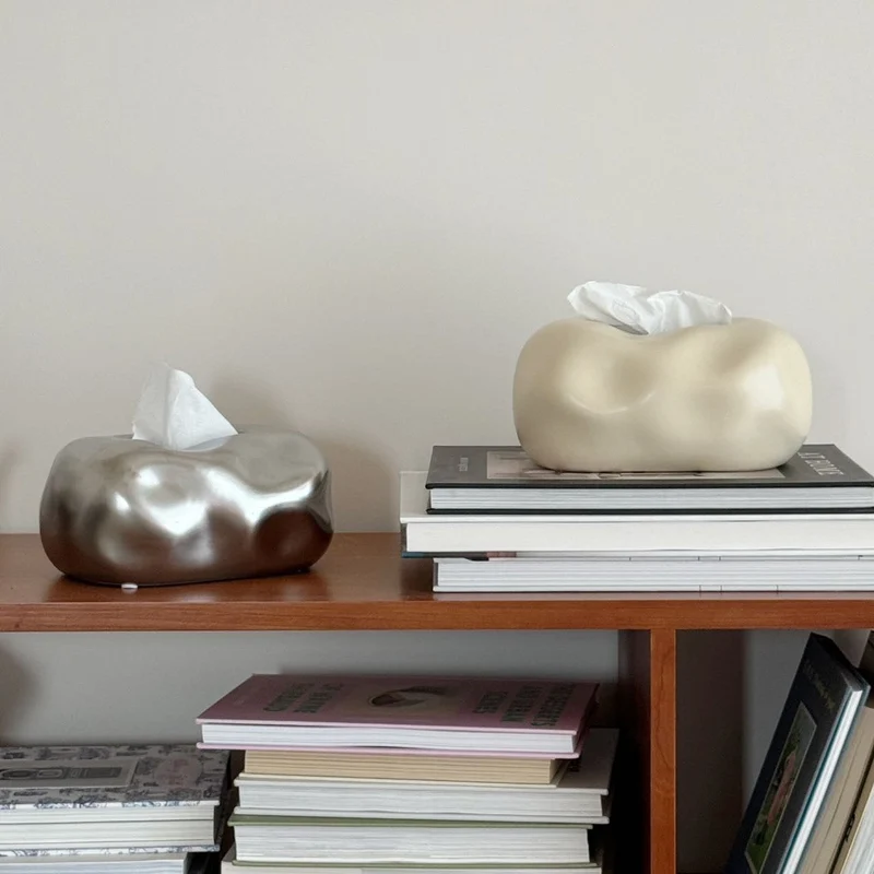 Elegante Kleenex-boks i keramikformet sky-design
