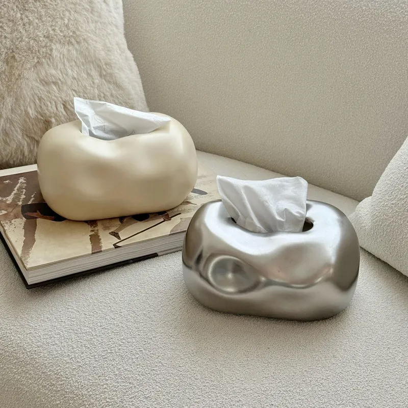 Elegante Kleenex-boks i keramikformet sky-design