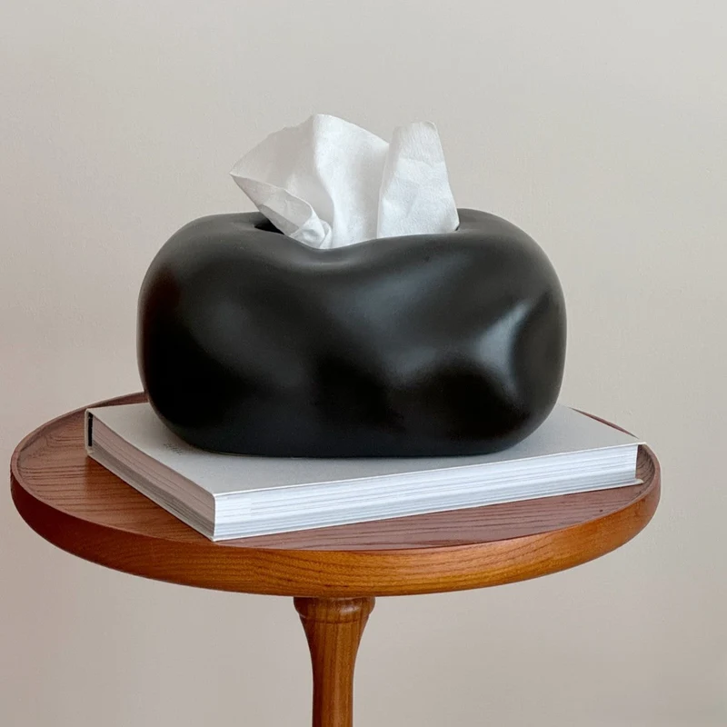 Elegante Kleenex-boks i keramikformet sky-design