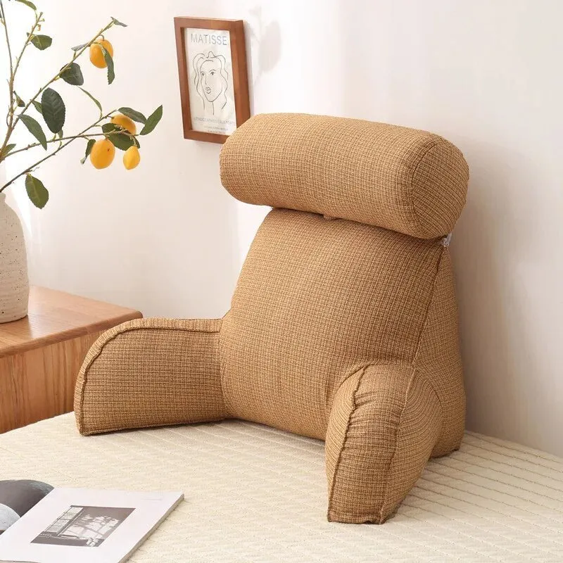 Ergonomisk Læsepude med Sidelomme – Komfort i Sengen