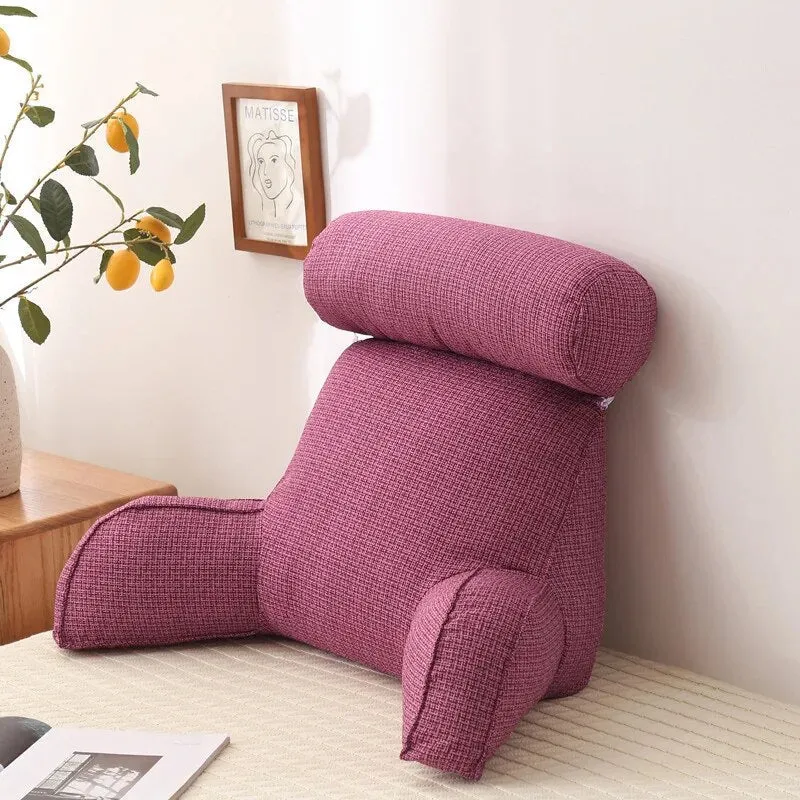 Ergonomisk Læsepude med Sidelomme – Komfort i Sengen