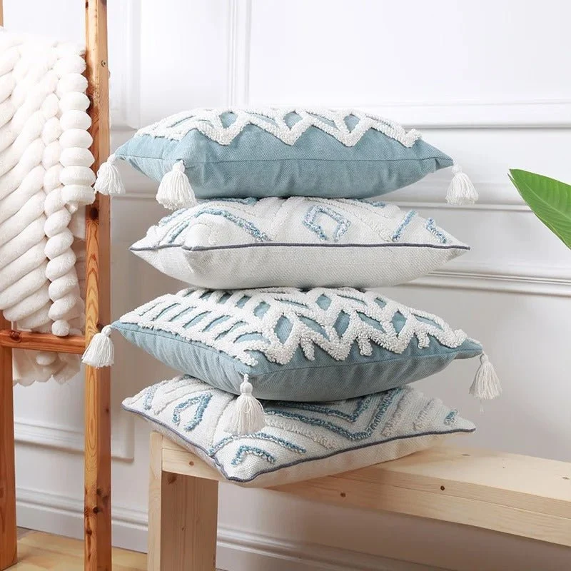 Boho Pudevår med Diamantmønster - Komfort og Stil