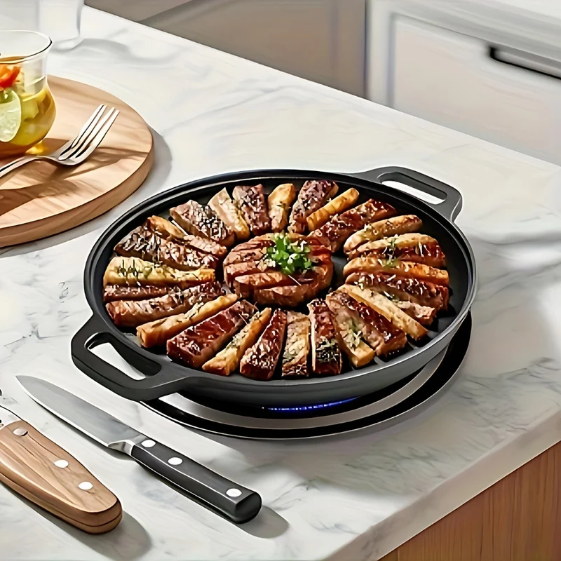 Gussejernsgrillpande med Non-stick – Perfekte Grillresultater
