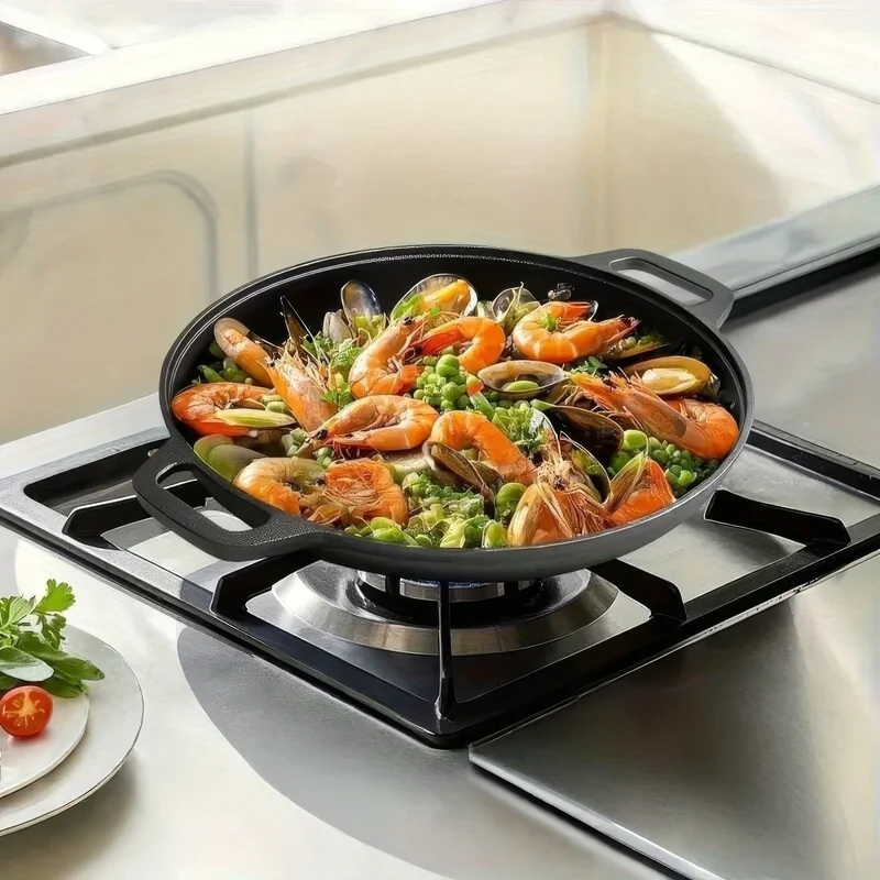 Gussejernsgrillpande med Non-stick – Perfekte Grillresultater
