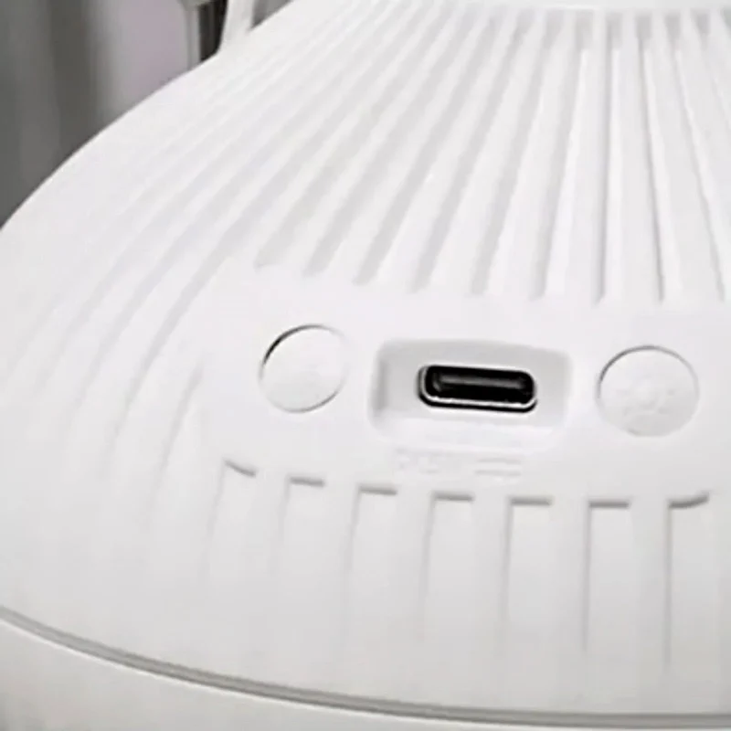 Bærbar Luftfugter med LED - Unikt Løgdesign for Bedre Luft