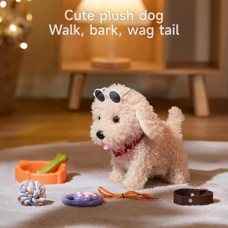Interaktiv Plys Hund til Børn med Realistiske Bevægelse
