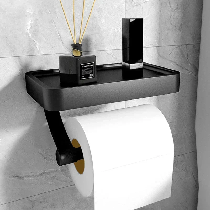 Moderne Toiletrulleholder med Hylde - Stilfuld og Praktisk