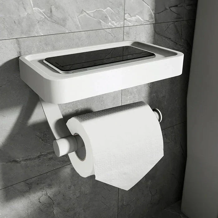 Moderne Toiletrulleholder med Hylde - Stilfuld og Praktisk