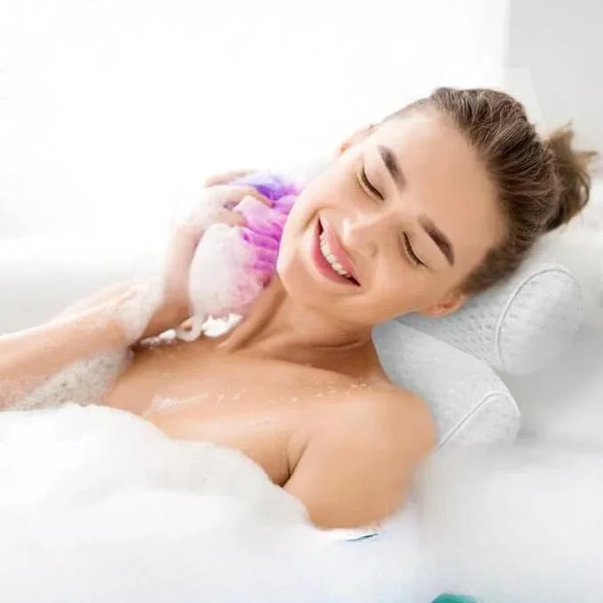 Ergonomisk Spa Badepude med Støtte til Nakke og Ryg