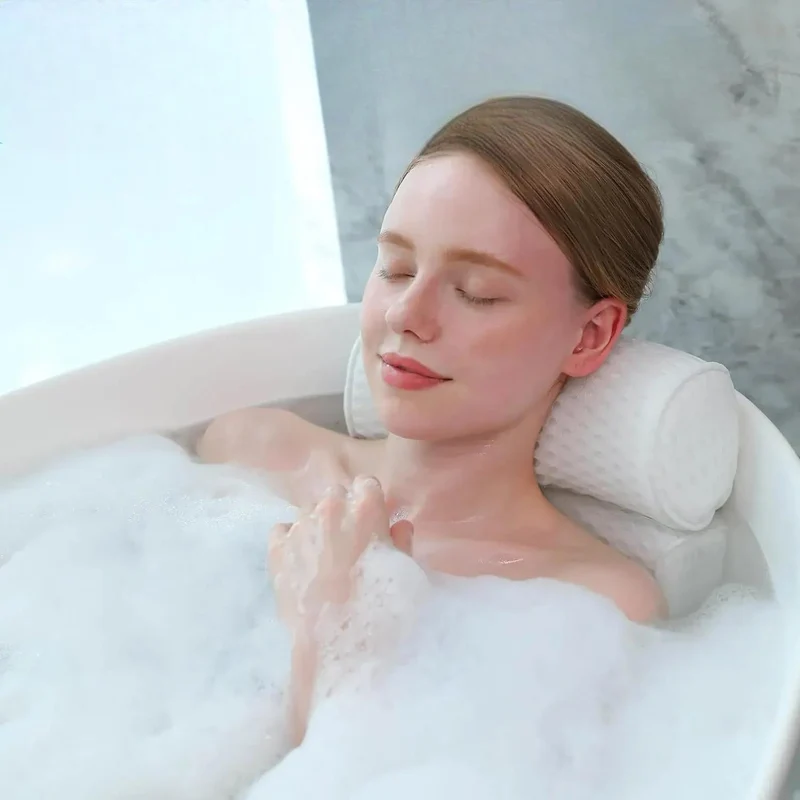 Ergonomisk Spa Badepude med Støtte til Nakke og Ryg