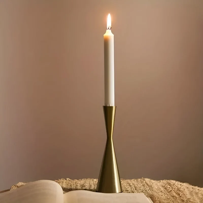 Elegante Messinglysestager - 3 stk. sæt for stilfuld indretning