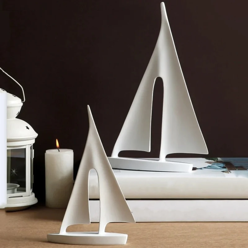 Elegant Sejlbåd Dekoration - Moderne Minimalisme til Hjemmet