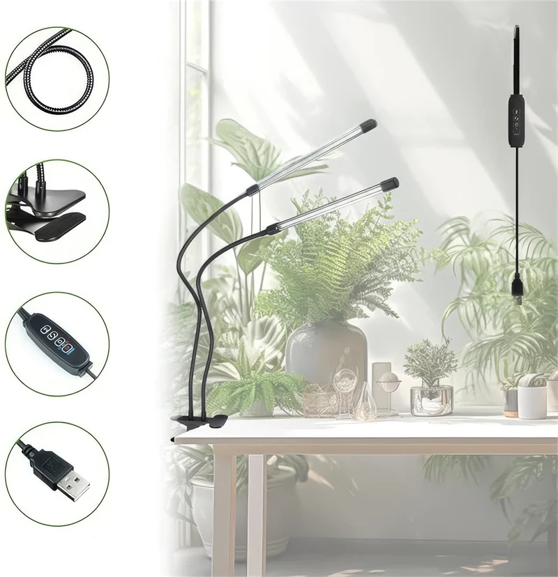 Effektivt LED-vækstlys til sundere planter
