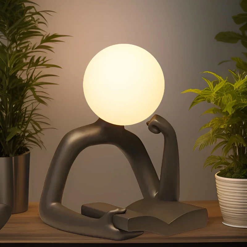 Trådløs bordlampe med justerbart lys og elegant design