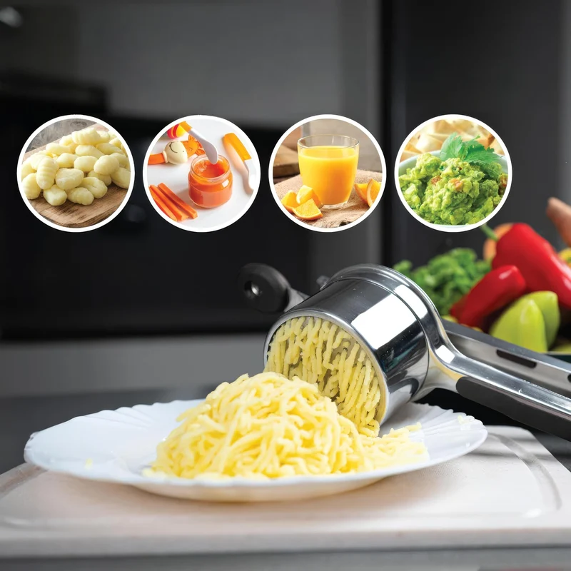 Kartoffelpresse i Rustfrit Stål – Perfekt Mos Hver Gang