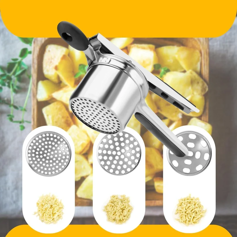 Kartoffelpresse i Rustfrit Stål – Perfekt Mos Hver Gang