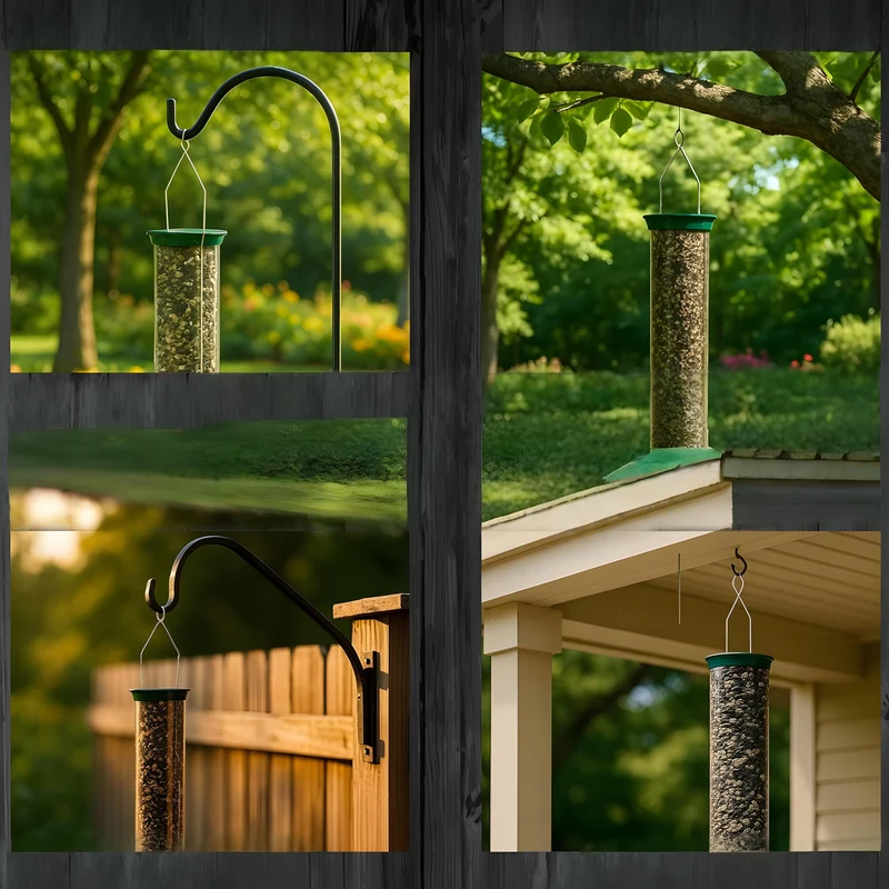 Egernresistent Fuglefoderautomat i Holdbart Design