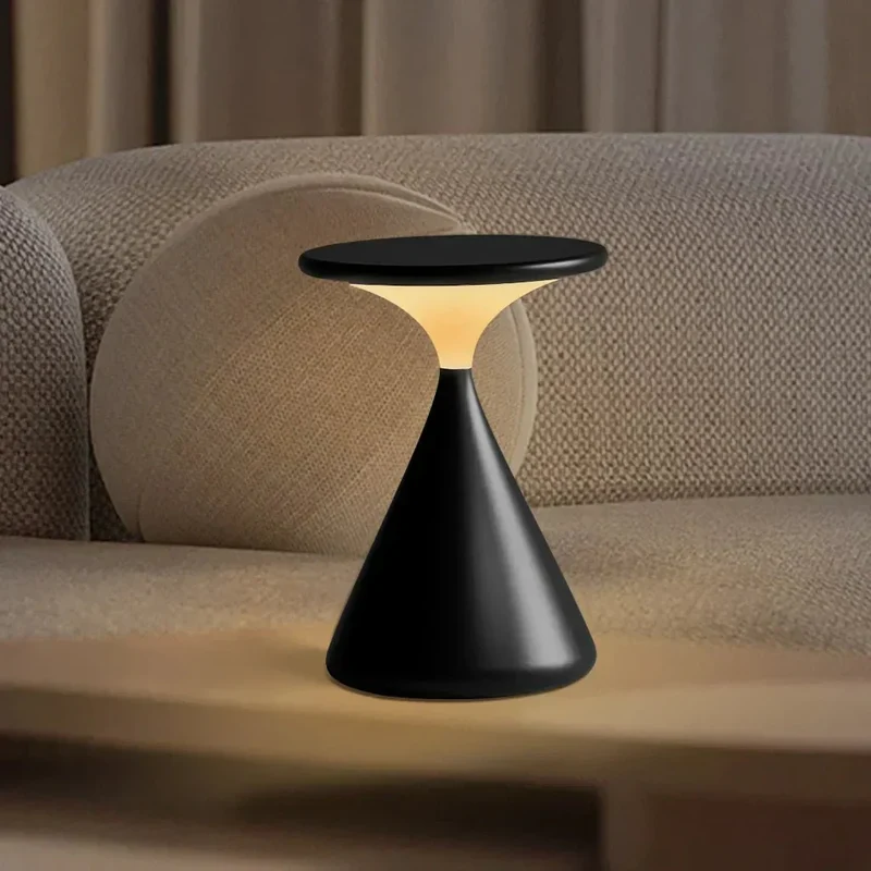 Trådløs Sandglas Lampe med Touch-Dimmer og Elegant Design