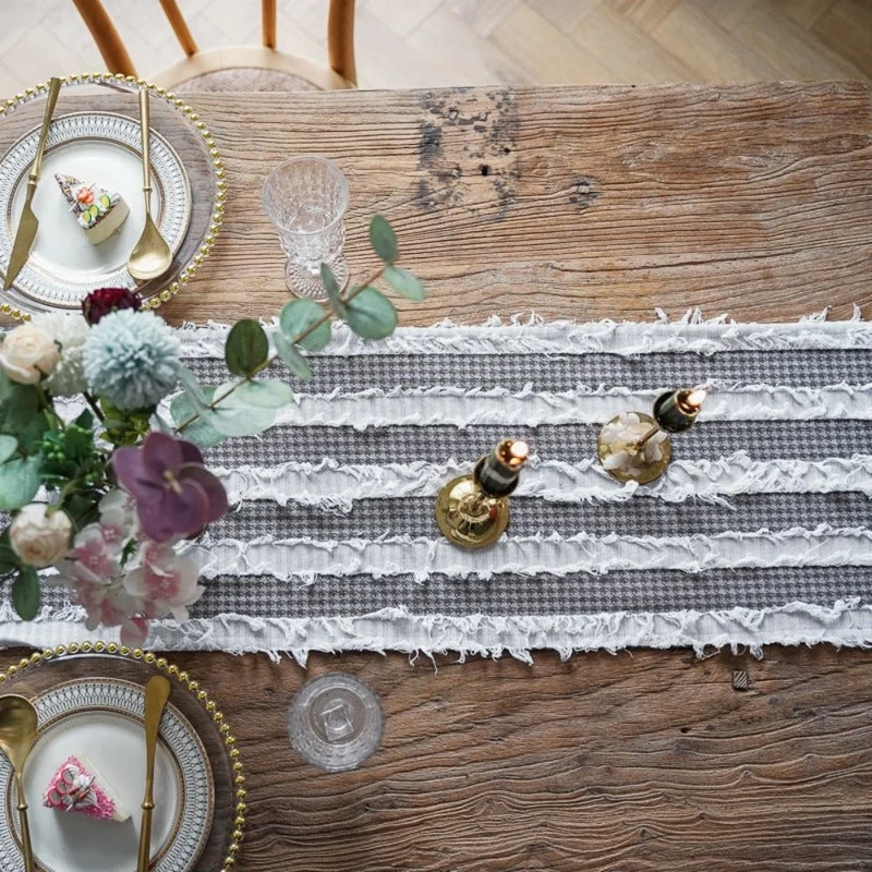 Rustikalt Bordløber i Mikrofiber til Hygge og Stil