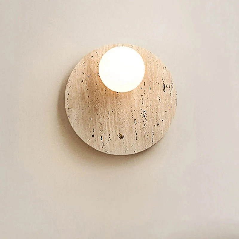 Travertin LED-væglampe: Naturlig elegance til dit hjem