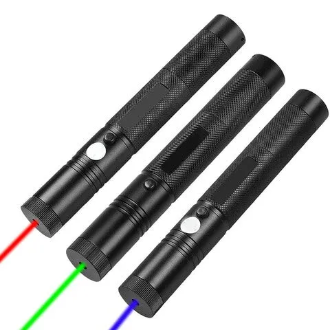Langtrækkende Laser Pointer med Justerbar Fokus og USB Opladning