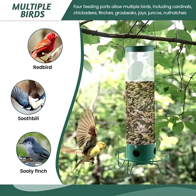 Sikker Fuglefoderautomat med Squirrel-Proof Design