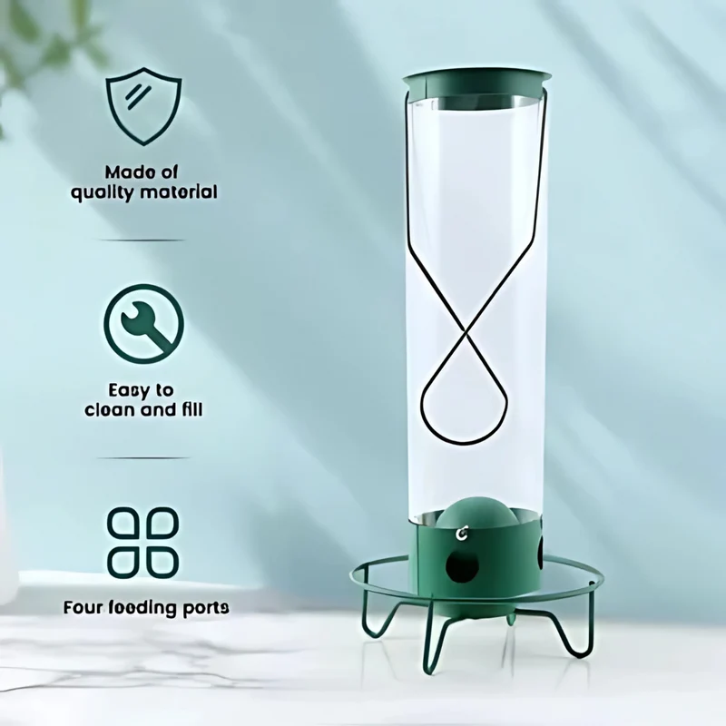 Sikker Fuglefoderautomat med Squirrel-Proof Design